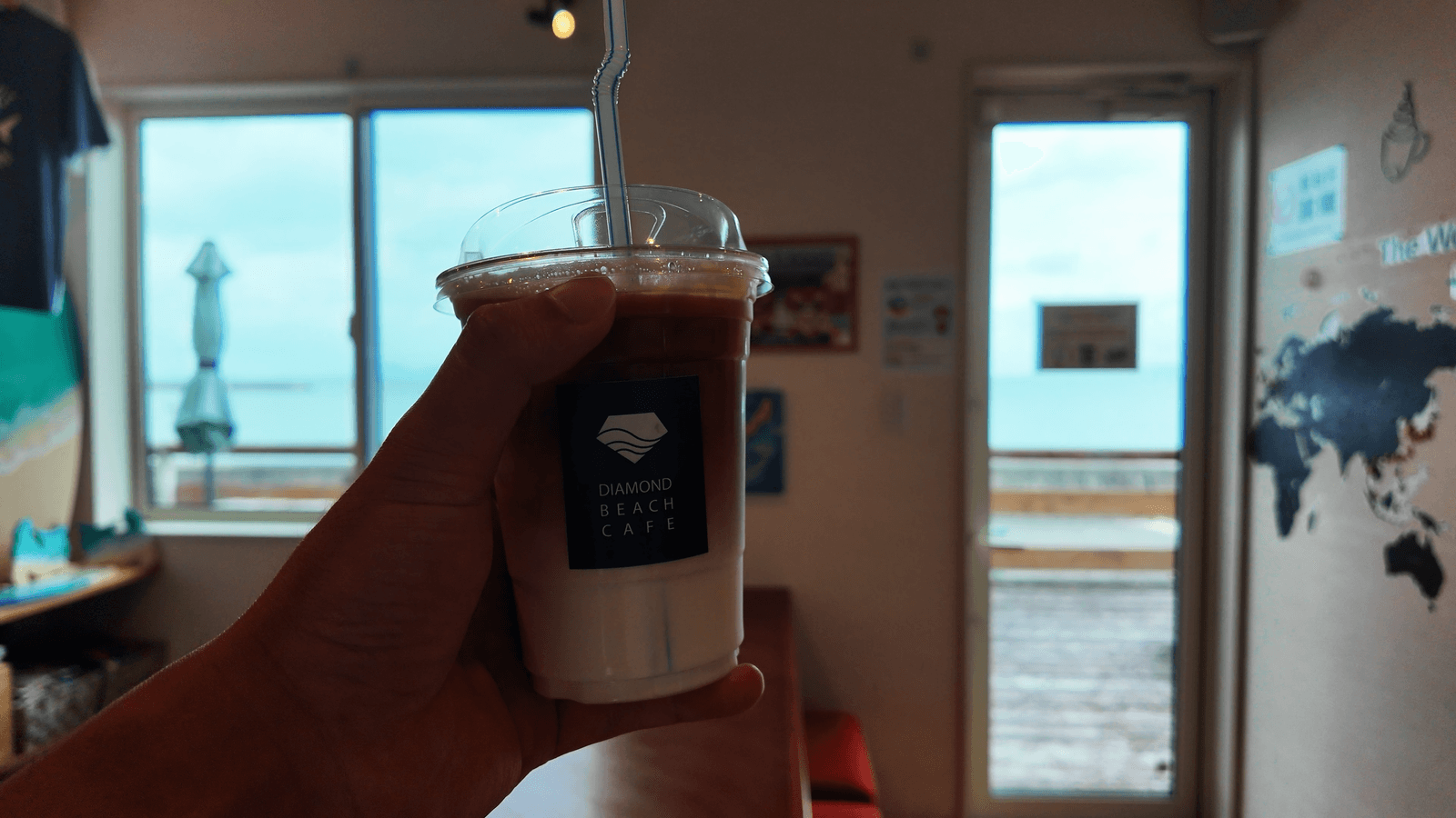 DIAMOND BEACH CAFE のヘーゼルナッツラテ
