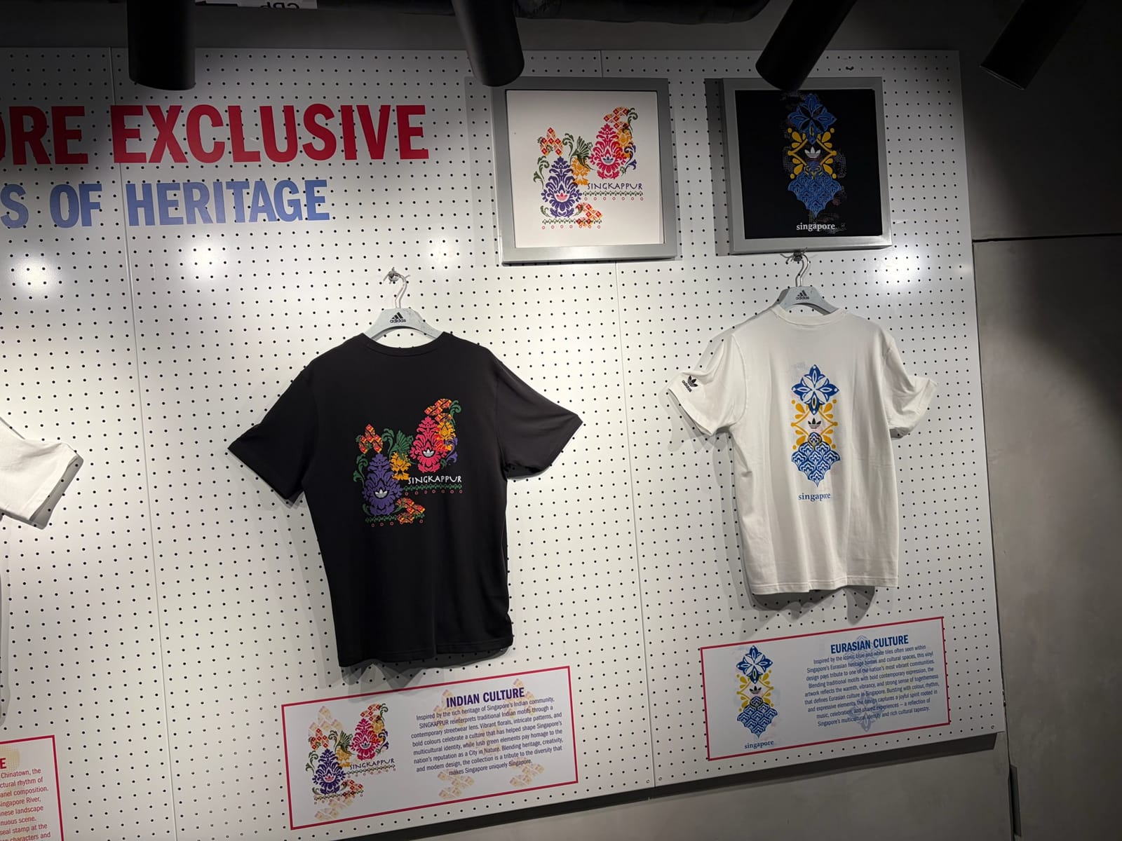 アディダスのシンガポール限定コーナー